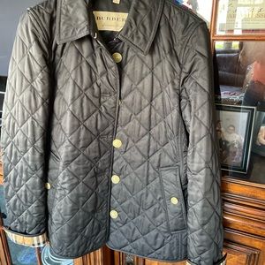 Authentic Burberry jacket Size S. Color Black. Worn twice.